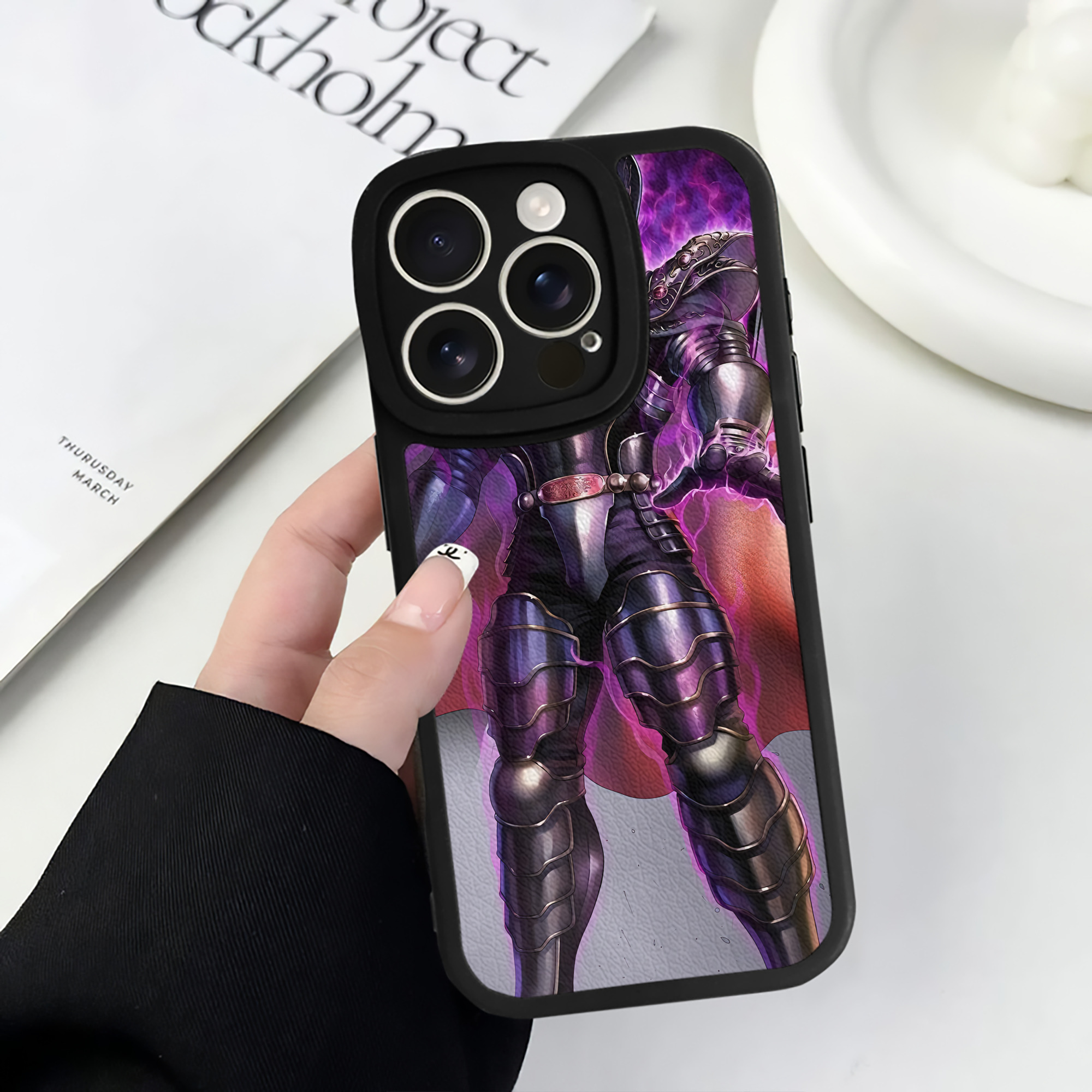 （画像用） 北斗の拳 Fist of the North Star 【iPhone 16シリーズ対応】シリコンスマホケース（レザー調） 材質：シリコン